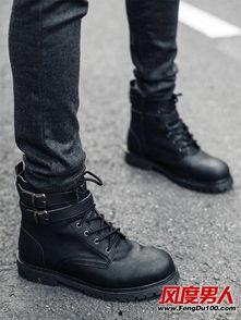 国产男士马丁靴测评视频